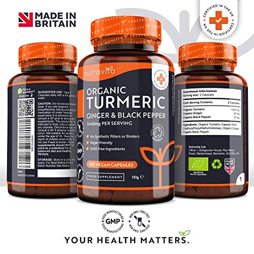 Nutravita Organic Turmeric im Produktbild